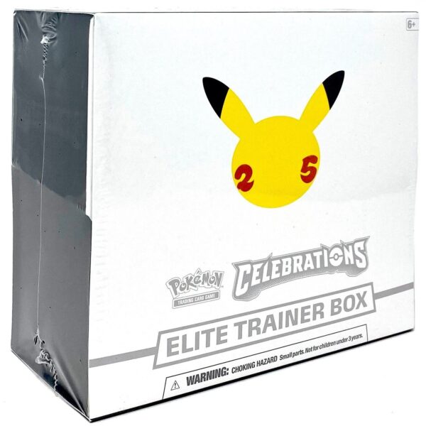 Trading Card Game TCG Celebrations - Elite Trainer Box (25th Anniversary) – Complete Trainer Kit with Accessories