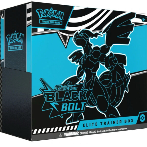 Trading Card Game TCG Scarlet and Violet - Black Bolt Elite Trainer Box ETB – Complete Trainer Kit with Accessories